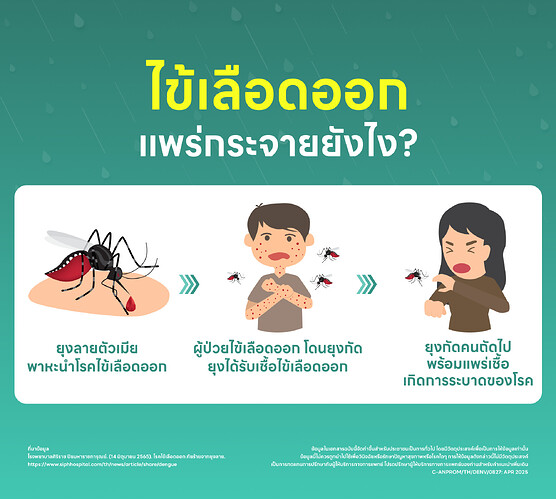 ไข้เลือดออกแพร่กระจายยังไง